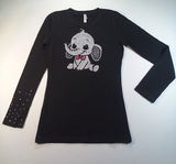 Girls Long Sleeve Top -Elephant