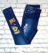 Junior Denim Pant -Sequin  Love