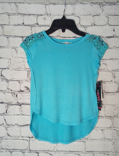 Girls Short Sleeve Top - Lace