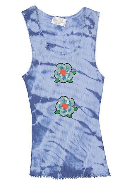 Girls & Junior Sleeveless Tank -Tie Dye -Flowers By Glitter Girl