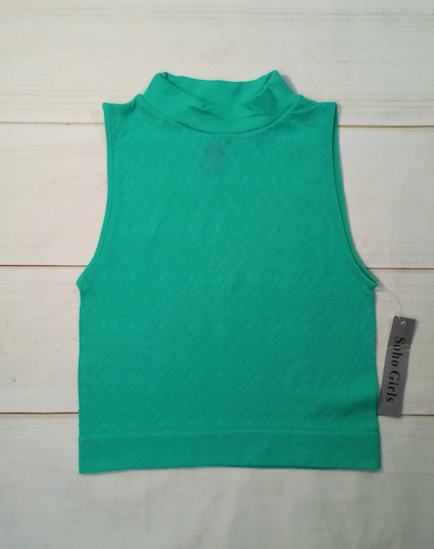 Junior & Girls Sleeveless Mock Top