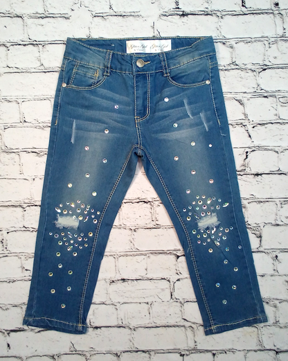 Girls Denim Capri