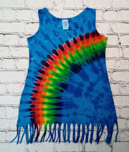 Girls Sleeveless Dress Tie Dye