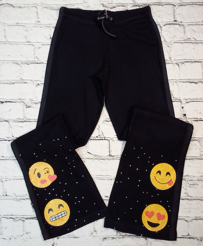 Girls Drawstring Pant emojis By Glitter Girl