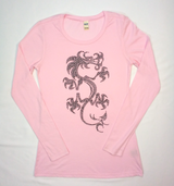 Girls Long Sleeve Top - Dragon