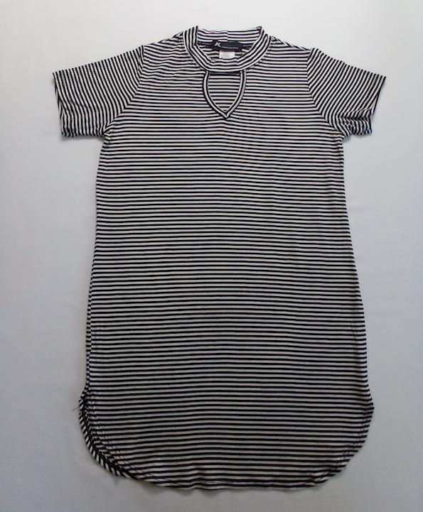 Girls Short Sleeve Top - Tunic- Stripe
