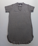 Girls Short Sleeve Top - Tunic- Stripe