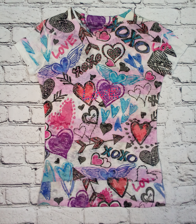 Girls Short Sleeve Top -XOXO/LOVE