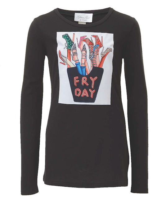 Girls & Junior Long Sleeve T Shirt - FRYDAY