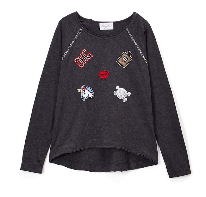 Girls Long Sleeve Top - Appliques By Glitter Girl