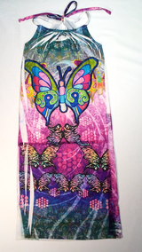 Girls Maxi Dress - Butterly Print