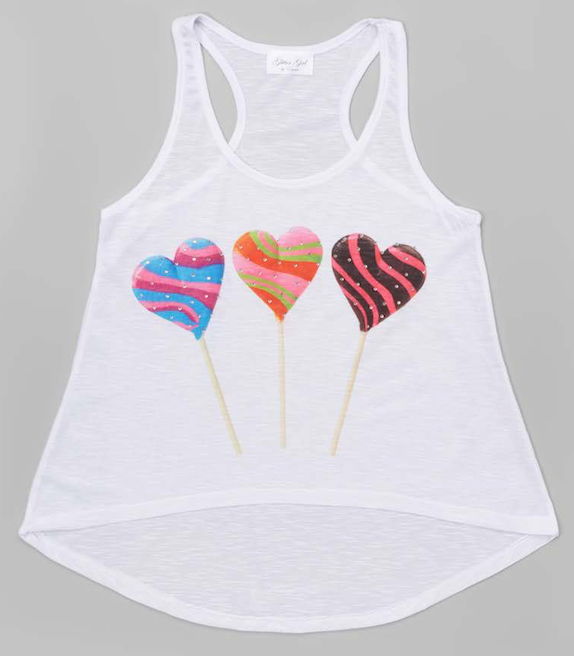 Girls Sleeveless Top-  Lollipops