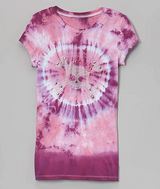 Girls Top Short Sleeve T Shirt - Bulleye/Skull