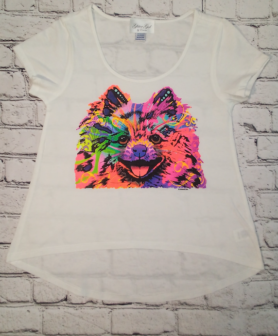 Girls Short Sleeve Top - Doggie
