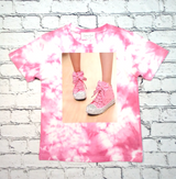 Girls Short Sleeve Top - Rhinestone Kicks
