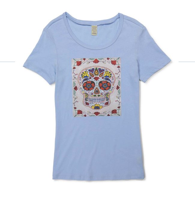 Junior Short Sleeve Top - Sugar Skull