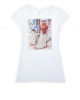 Girls & Junior Short Sleeve T Shirt - Graphic By Glitter Girl
