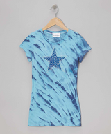 Girls Short Sleeve Top - Rhinestone Star