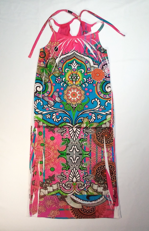 Girls Sleeveless Dress - Motif