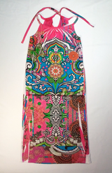 Girls Sleeveless Dress - Motif