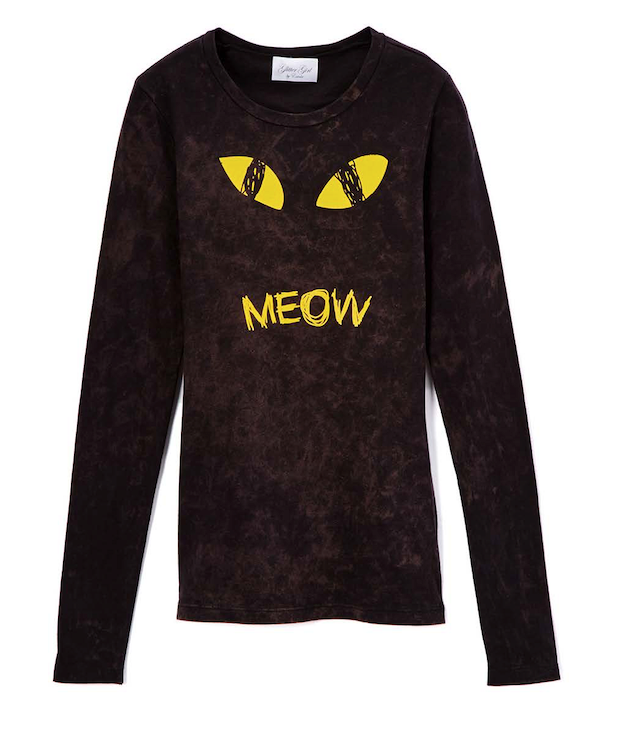 Girls Long Sleeve Top - Meow
