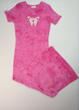 Girls Maxi Dress - Batik Butterfly