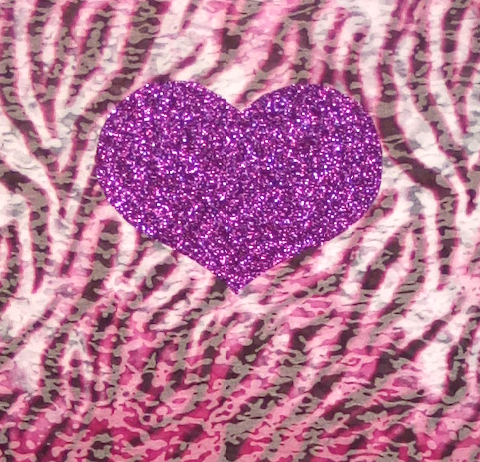 Girls Short Sleeve Top - Sequin Heart