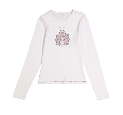 Girls & Junior Long Sleeve T shirt - Lady bug