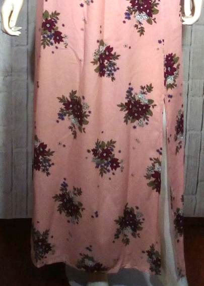 Women Lace up Dress /Criss cross Back- Floral Pint