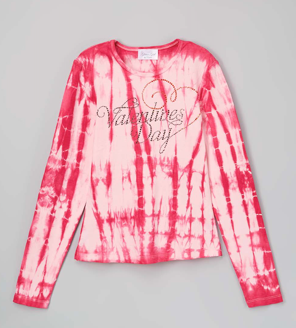 Girls Long Sleeve Top - Valentines Day