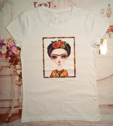 Women Short Sleeve Graphic T shirt Rhinestones