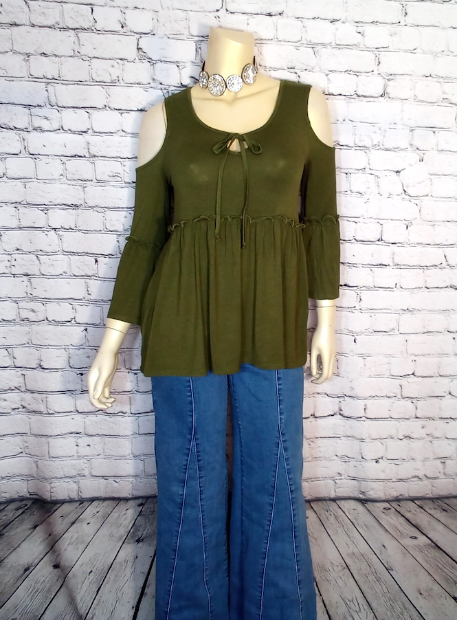Women Cold Shoulder Top