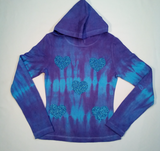 Girls Long Sleeve Top - Pull Over Hoodie-Hearts