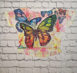 Girls Short Sleeve Top - Butterfly