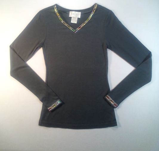 Girls Long Sleeve Top  By Glitter Girl