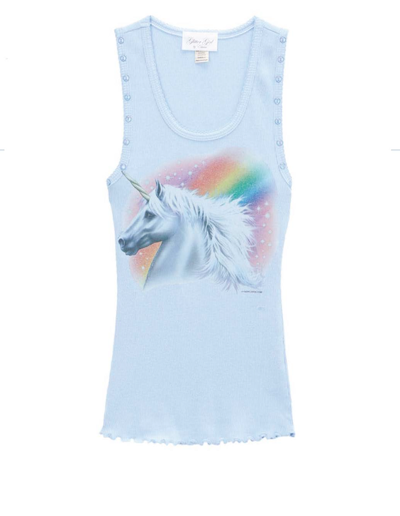 Girls Sleeveless Top - Unicorn