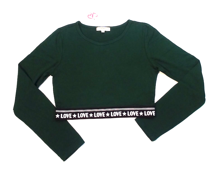 Junior Long Sleeve Top - Love