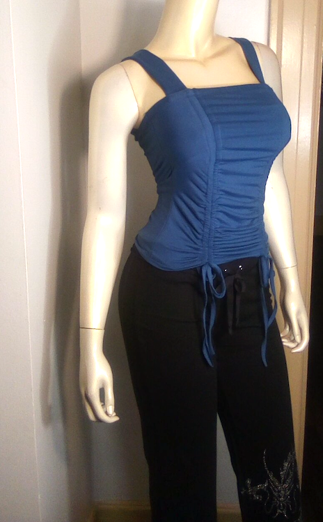 Women/Junior Sleeveless Ruched Top