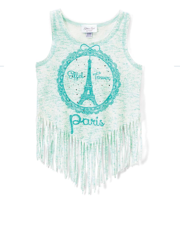 Girls Sleeveless Top -Paris
