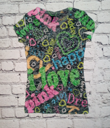 Girls Short Sleeve Top - Love Graphic