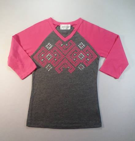 Girls Long Sleeve Top - Aztec