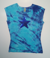 Girls Short Sleeve Top - Sequin Star