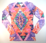 Girls Long Sleeve Top - All Over Print By Glitter Girl