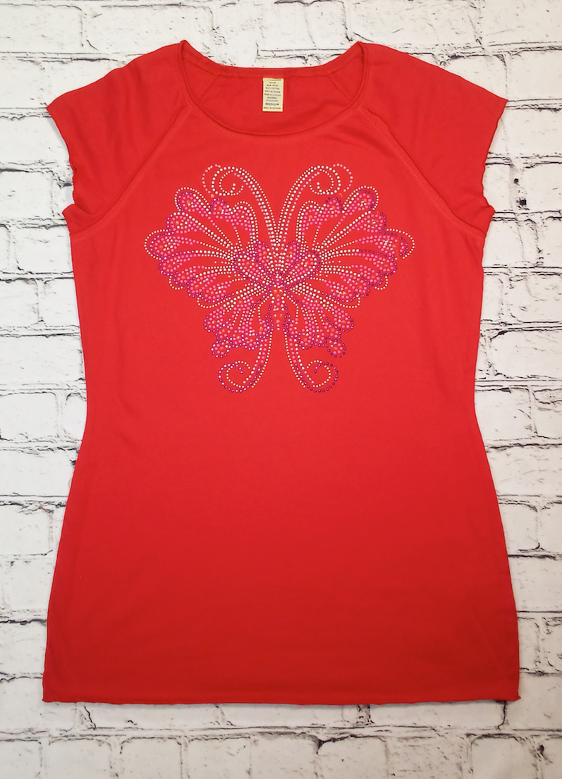 Junior Short Sleeve Butterfly Top