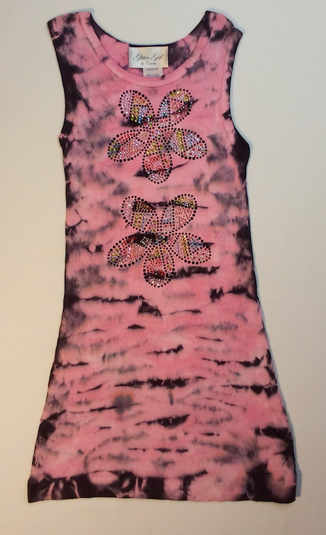 Girls Sleeveless Dress- Flowers