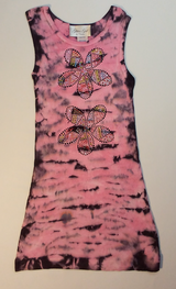 Girls Sleeveless Dress- Flowers