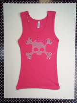 Girls Sleeveless Top - Skull