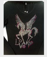 Girls & Junior Long Sleeve Top - Love