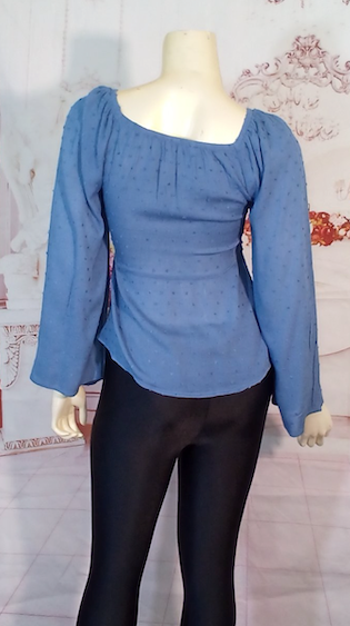 Women Long Sleeve Bell Sleeve Top