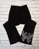 Girls Drawstring Pant Zebra Butterfly By Glitter Girl
